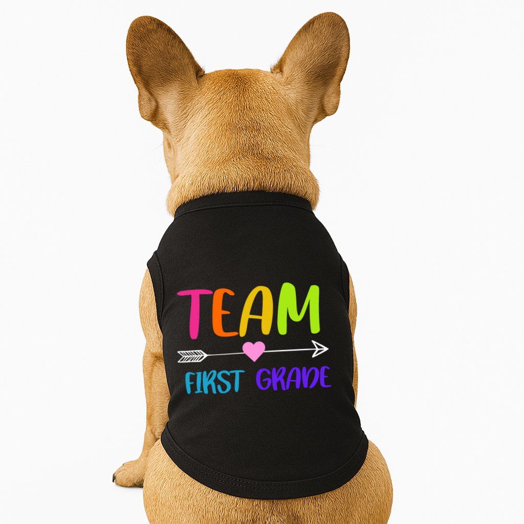 Team 1st Grade Arrow Heart Doggie Tank