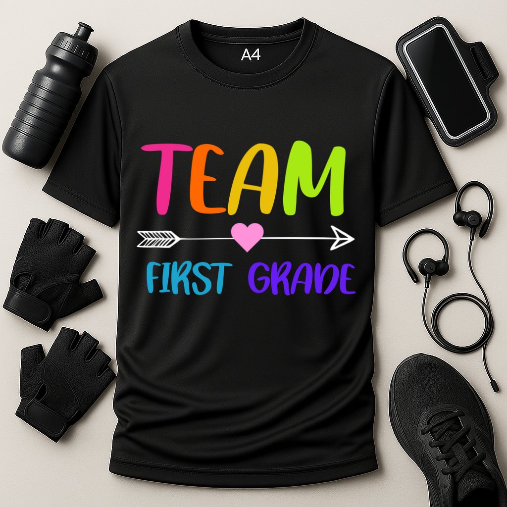 Team 1st Grade Arrow Heart Cooling Performance Crew T-Shirt