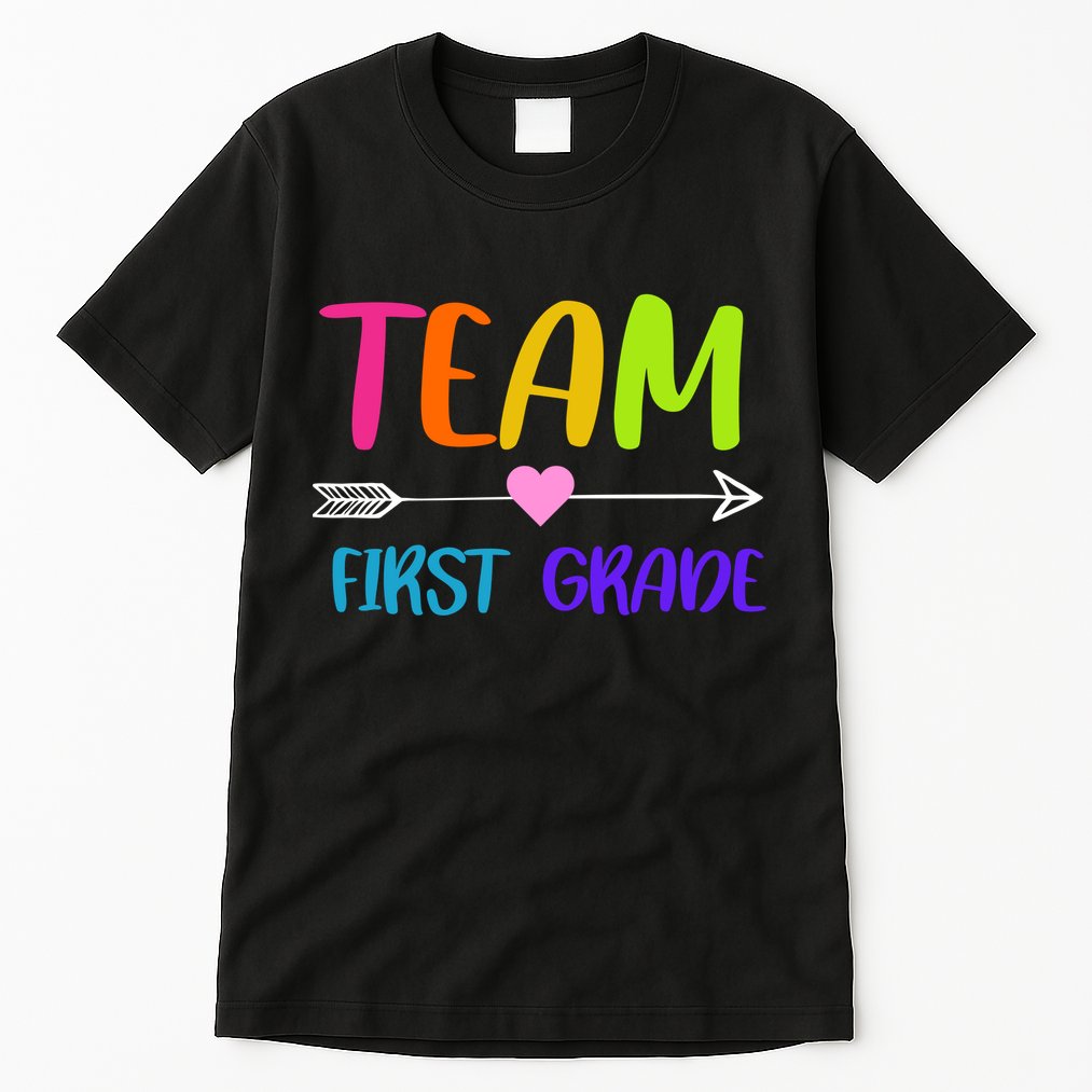 Team 1st Grade Arrow Heart Tall T-Shirt