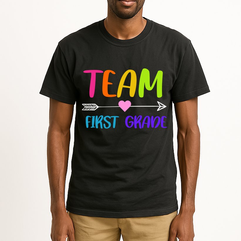 Team 1st Grade Arrow Heart Tall T-Shirt