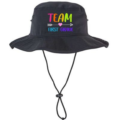 Team 1st Grade Arrow Heart Bucket Hat