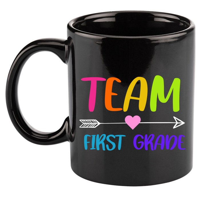 Team 1st Grade Arrow Heart 11oz C Handle Ceramic Mug