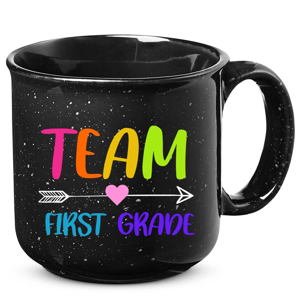 Team 1st Grade Arrow Heart 15oz Campfire Ceramic Mug