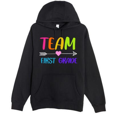 Team 1st Grade Arrow Heart Premium Pullover Hoodie