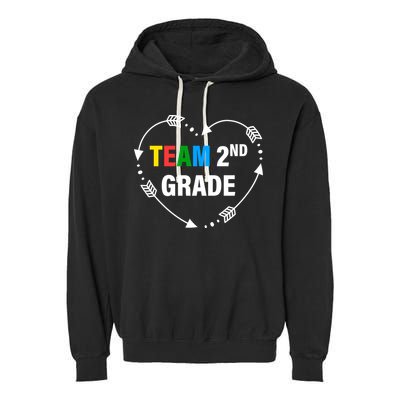 Team 2nd Grade Arrow Heart Garment-Dyed Fleece Hoodie