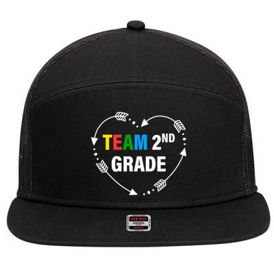 Team 2nd Grade Arrow Heart 7 Panel Mesh Trucker Snapback Hat