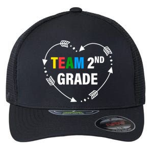 Team 2nd Grade Arrow Heart Flexfit Unipanel Trucker Cap