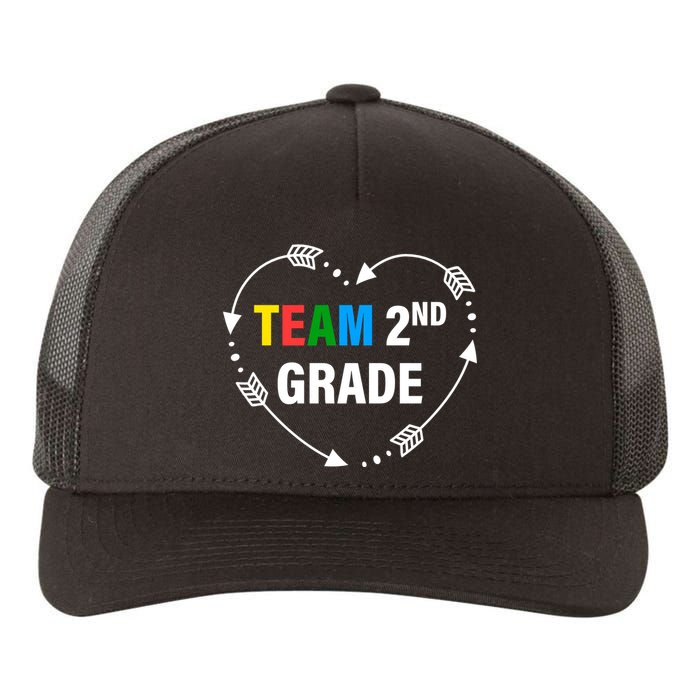 Team 2nd Grade Arrow Heart Yupoong Adult 5-Panel Trucker Hat