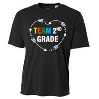 Team 2nd Grade Arrow Heart Cooling Performance Crew T-Shirt