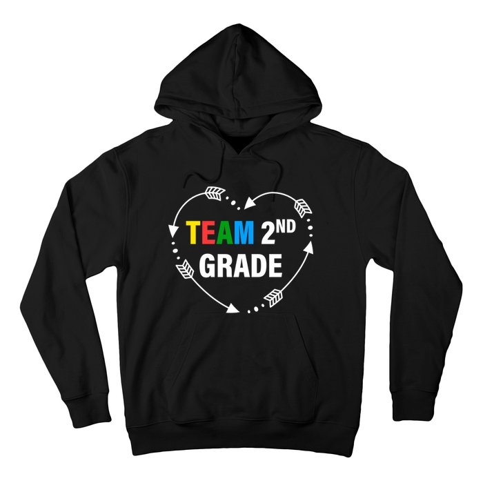 Team 2nd Grade Arrow Heart Hoodie