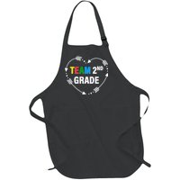 Team 2nd Grade Arrow Heart Full-Length Apron With Pockets