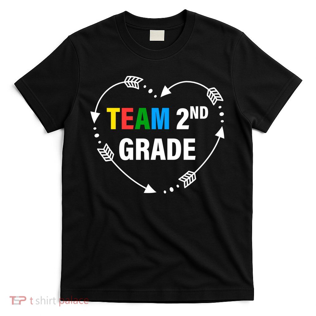 Team 2nd Grade Arrow Heart T-Shirt