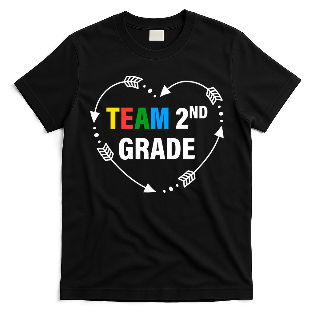 Team 2nd Grade Arrow Heart T-Shirt