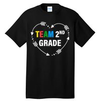 Team 2nd Grade Arrow Heart Tall T-Shirt