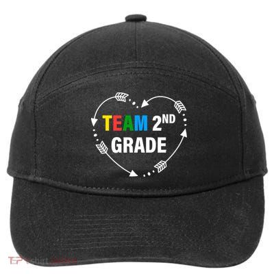 Team 2nd Grade Arrow Heart 7-Panel Snapback Hat