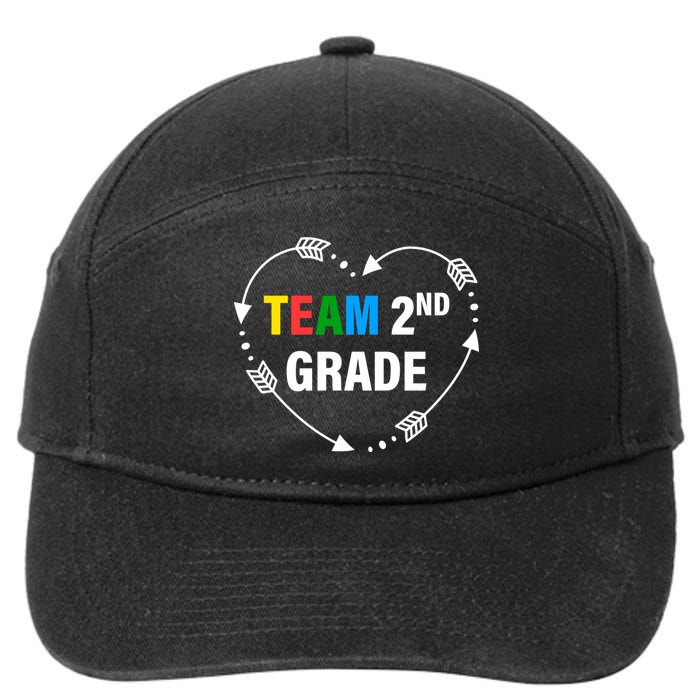 Team 2nd Grade Arrow Heart 7-Panel Snapback Hat