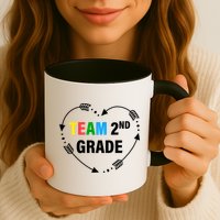 Team 2nd Grade Arrow Heart Mug