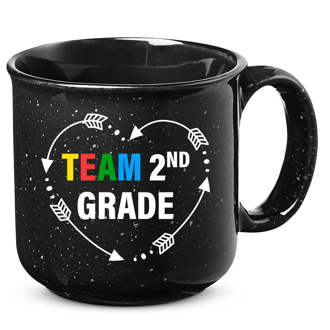 Team 2nd Grade Arrow Heart 15oz Campfire Ceramic Mug