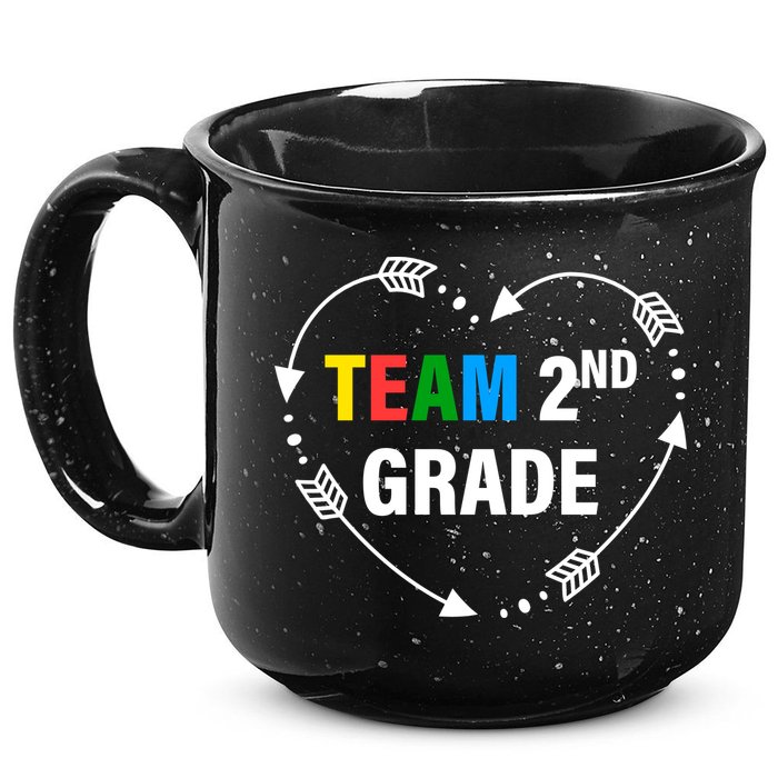 Team 2nd Grade Arrow Heart 15oz Campfire Ceramic Mug