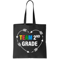 Team 2nd Grade Arrow Heart Tote Bag