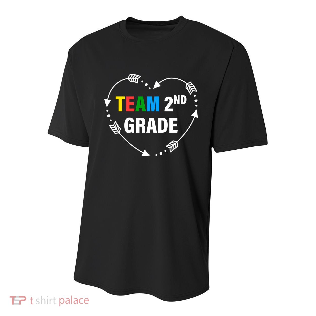Team 2nd Grade Arrow Heart Youth Performance Sprint T-Shirt