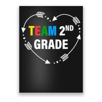 Team 2nd Grade Arrow Heart Poster