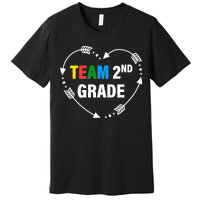 Team 2nd Grade Arrow Heart Premium T-Shirt