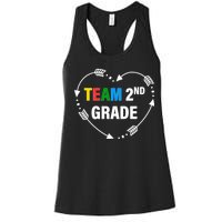 Team 2nd Grade Arrow Heart Women's Racerback Tank