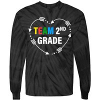 Team 2nd Grade Arrow Heart Tie-Dye Long Sleeve Shirt