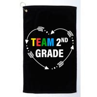 Team 2nd Grade Arrow Heart Golf Towel