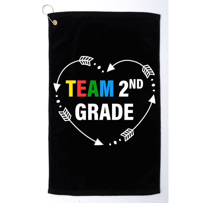 Team 2nd Grade Arrow Heart Golf Towel