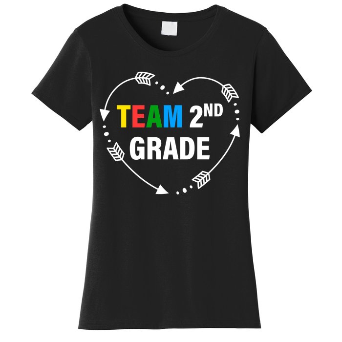 Team 2nd Grade Arrow Heart Women's T-Shirt