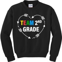 Team 2nd Grade Arrow Heart Kids Sweatshirt