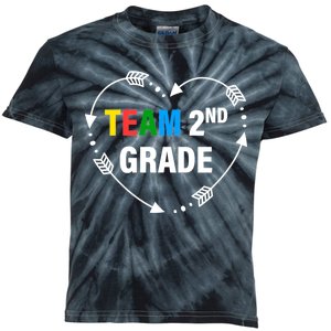 Team 2nd Grade Arrow Heart Kids Tie-Dye T-Shirt