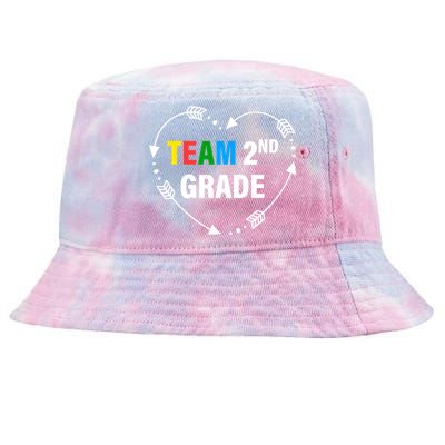 Team 2nd Grade Arrow Heart Tie-Dyed Bucket Hat