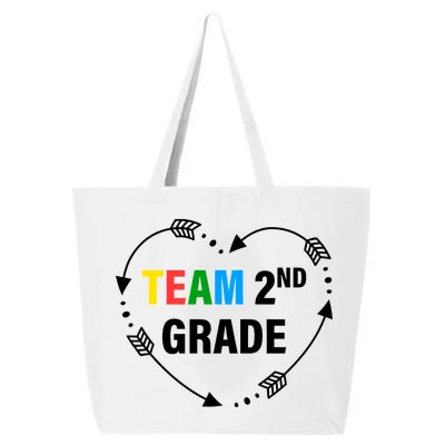 Team 2nd Grade Arrow Heart 25L Jumbo Tote