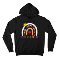 Team 2nd Grade Cute Rainbow Teachers Students Hoodie