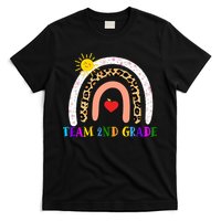 Team 2nd Grade Cute Rainbow Teachers Students T-Shirt