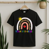 Team 2nd Grade Cute Rainbow Teachers Students T-Shirt