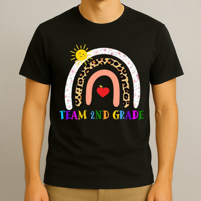 Team 2nd Grade Cute Rainbow Teachers Students T-Shirt