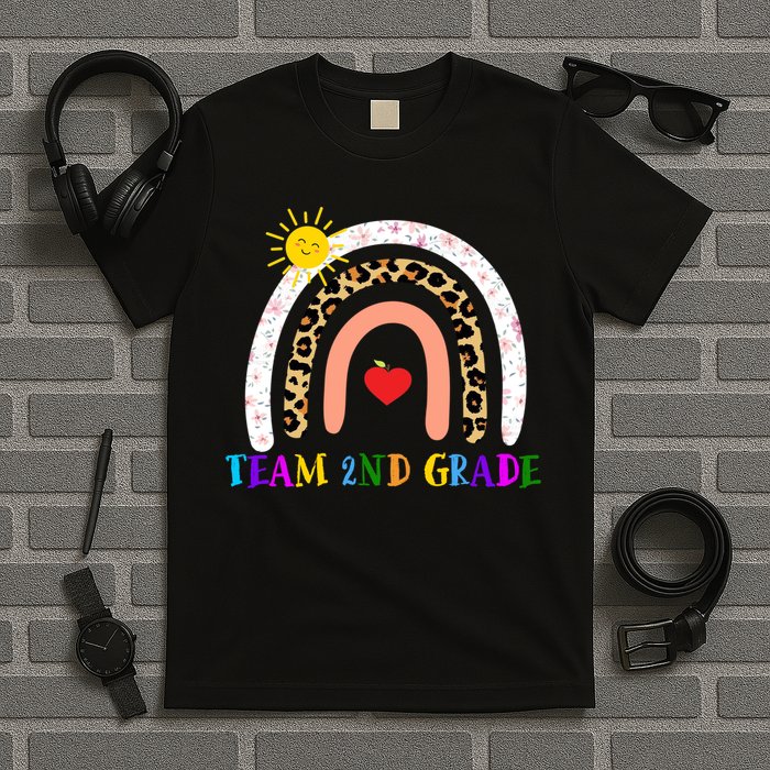 Team 2nd Grade Cute Rainbow Teachers Students T-Shirt