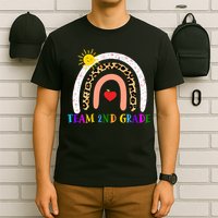 Team 2nd Grade Cute Rainbow Teachers Students T-Shirt