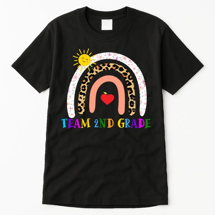 Team 2nd Grade Cute Rainbow Teachers Students Tall T-Shirt