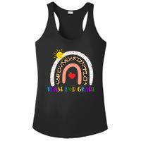 Team 2nd Grade Cute Rainbow Teachers Students Ladies PosiCharge Competitor Racerback Tank