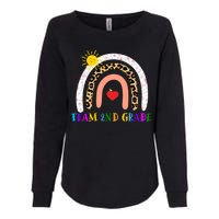 Team 2nd Grade Cute Rainbow Teachers Students Womens California Wash Sweatshirt