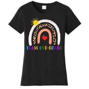 Team 2nd Grade Cute Rainbow Teachers Students Women's T-Shirt