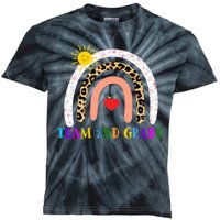 Team 2nd Grade Cute Rainbow Teachers Students Kids Tie-Dye T-Shirt