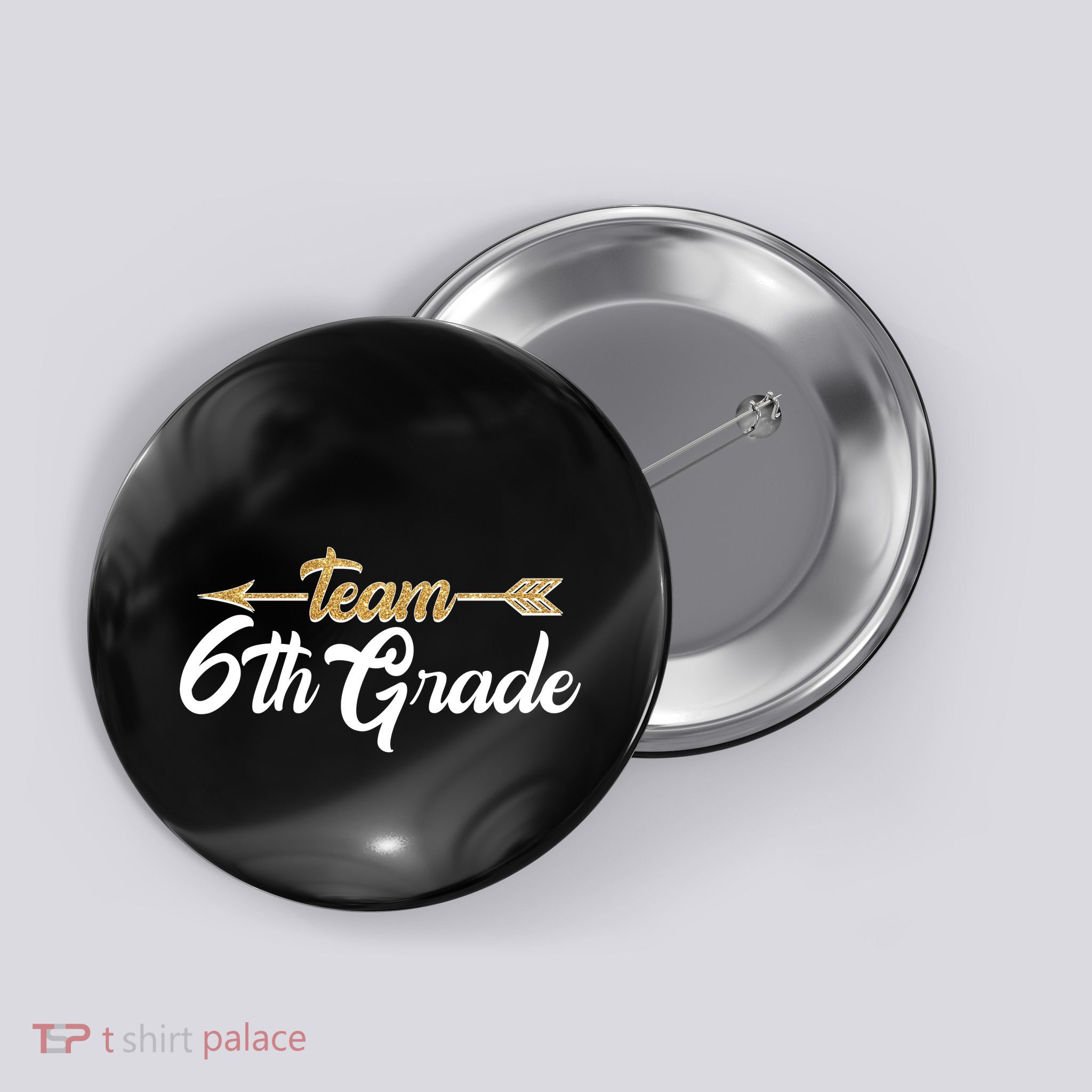 Team 6th Grade Golden Arrow Button