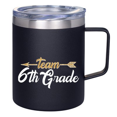 Team 6th Grade Golden Arrow 12oz Stainless Steel Coffee Mug