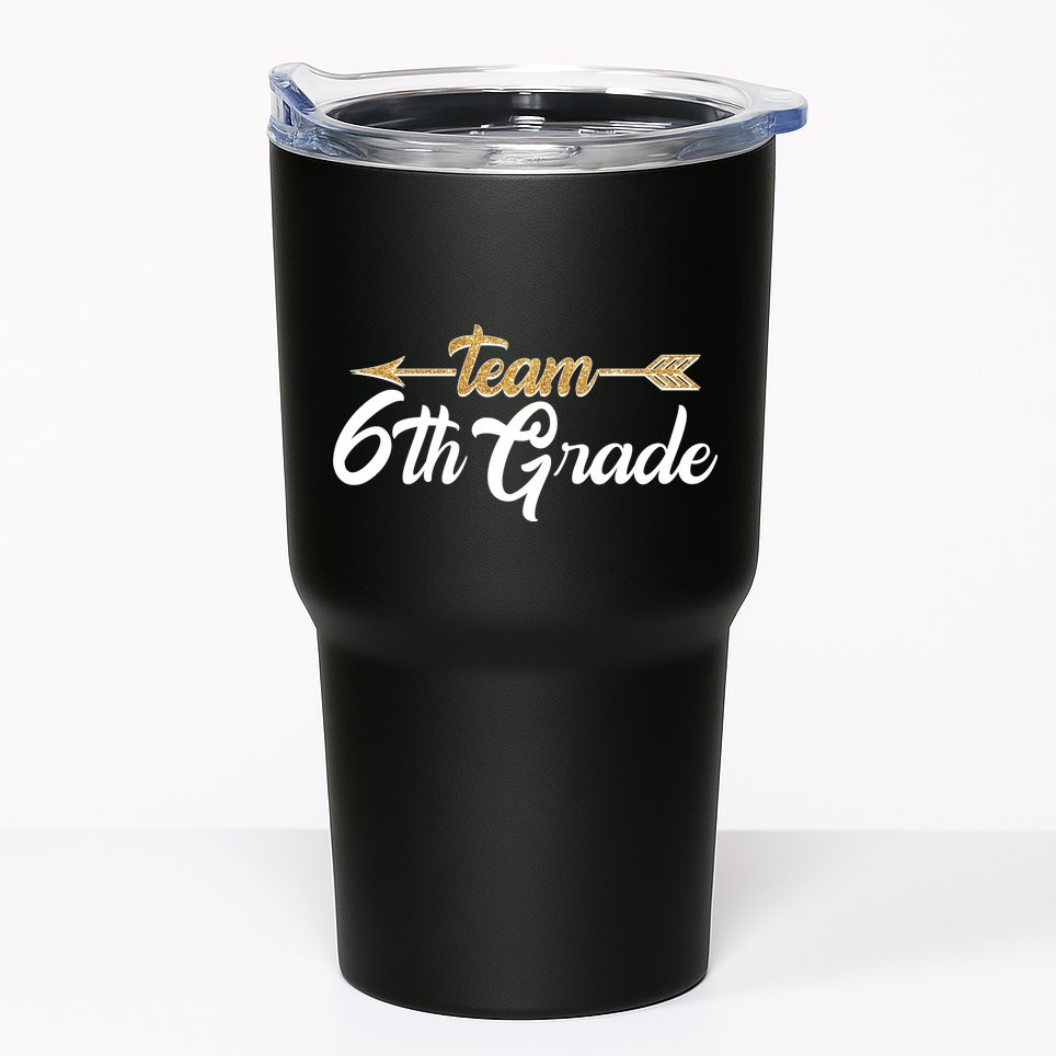 Team 6th Grade Golden Arrow Tumbler